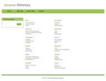 Tablet Screenshot of generaldirectory.ws